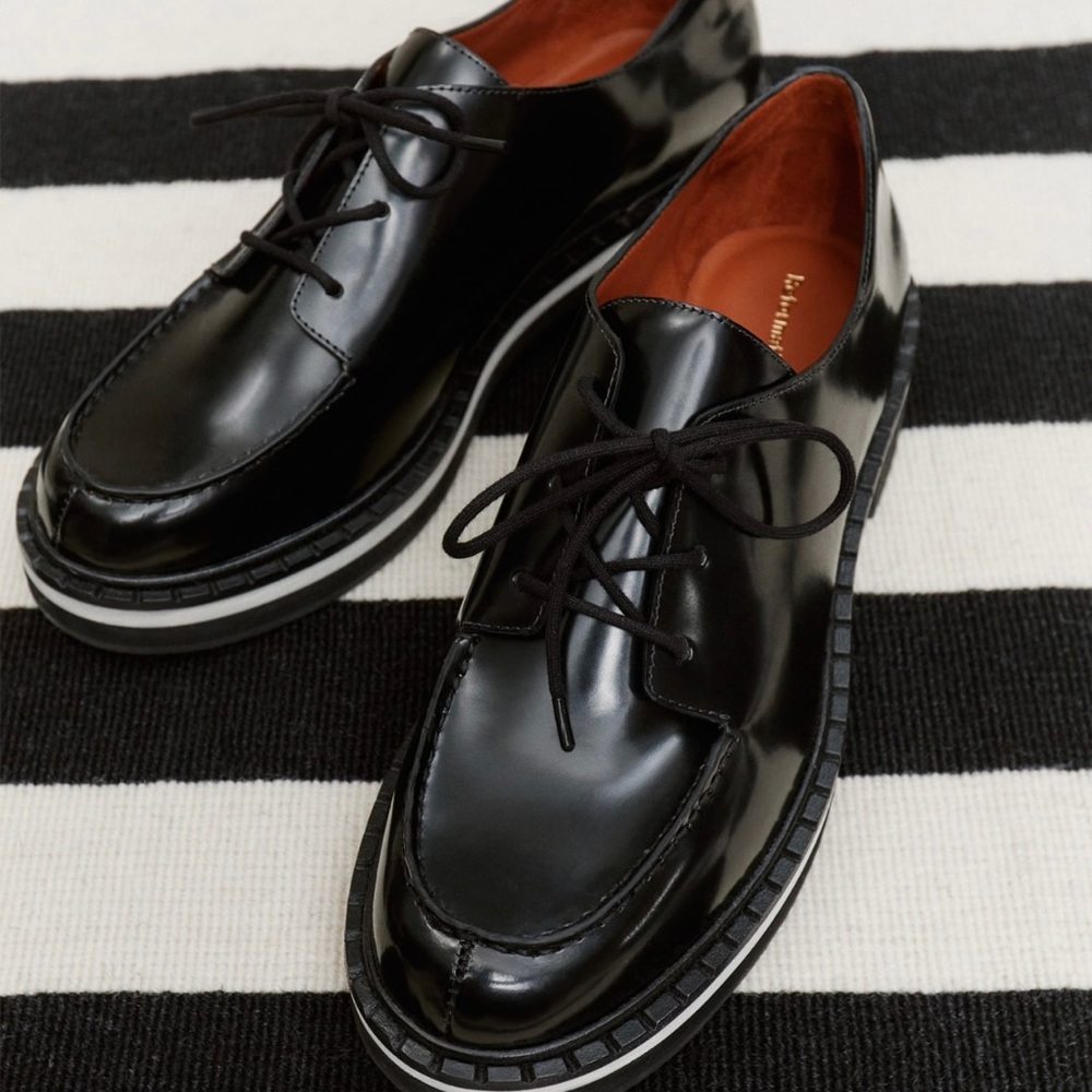Reformation Adriana Platform Oxford Black/White